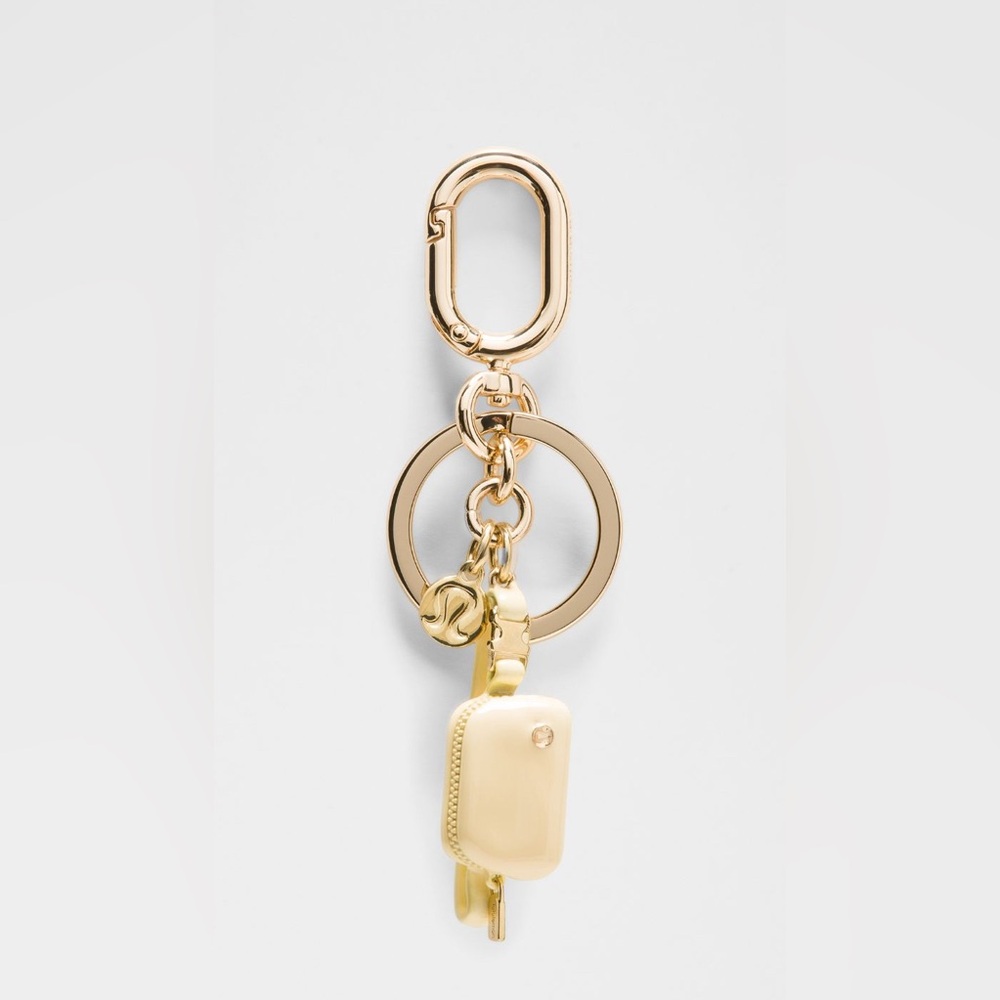 Lululemon Athletica Gold and Cream Key & Card Holder